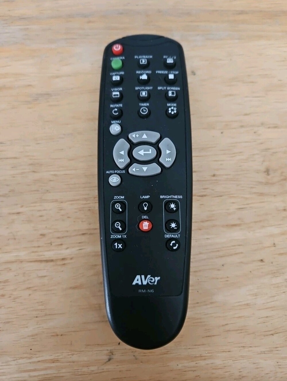 Genuine AVER RM-N6 Replacement Remote Control Black - Has Been Tested